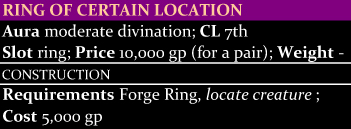 Ring of Certain Location